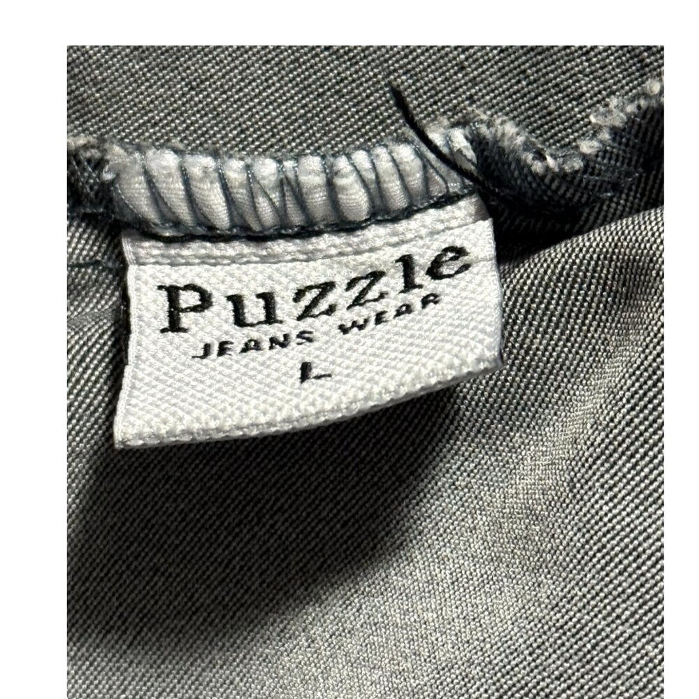 Women Gray Denim Jacket Size L - Picture 3 of 5